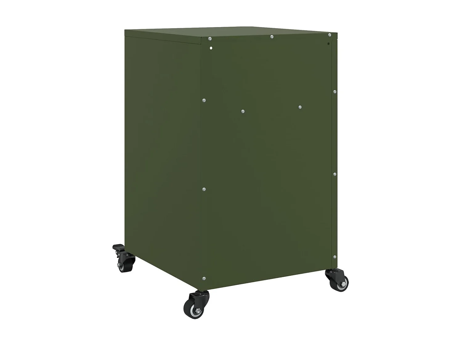 Jana  Table de chevet vert olive 36x39x59 cm acier