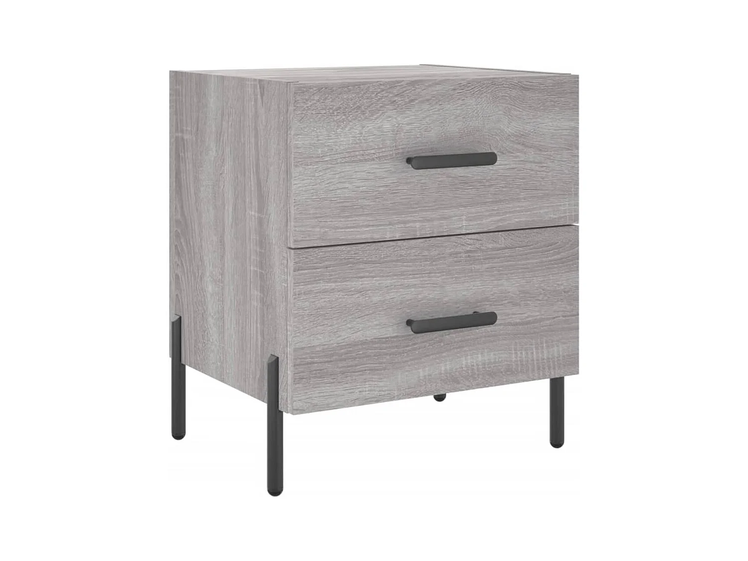 Mikael  Tables de chevet 2 pcs sonoma gris 40x35x47,5 cm