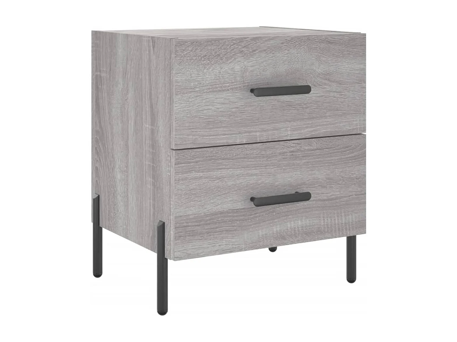 Mikael  Tables de chevet 2 pcs sonoma gris 40x35x47,5 cm