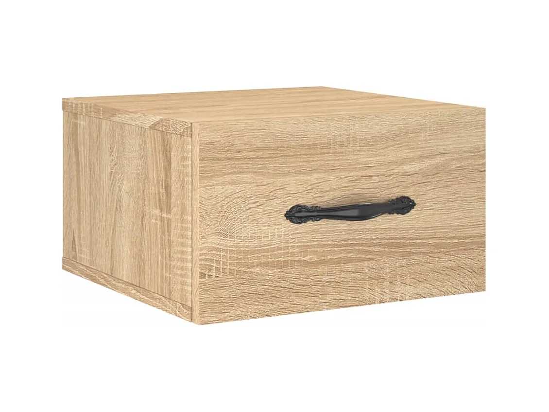 Carbon Hill  Table de chevet murale chêne sonoma 35x35x20 cm