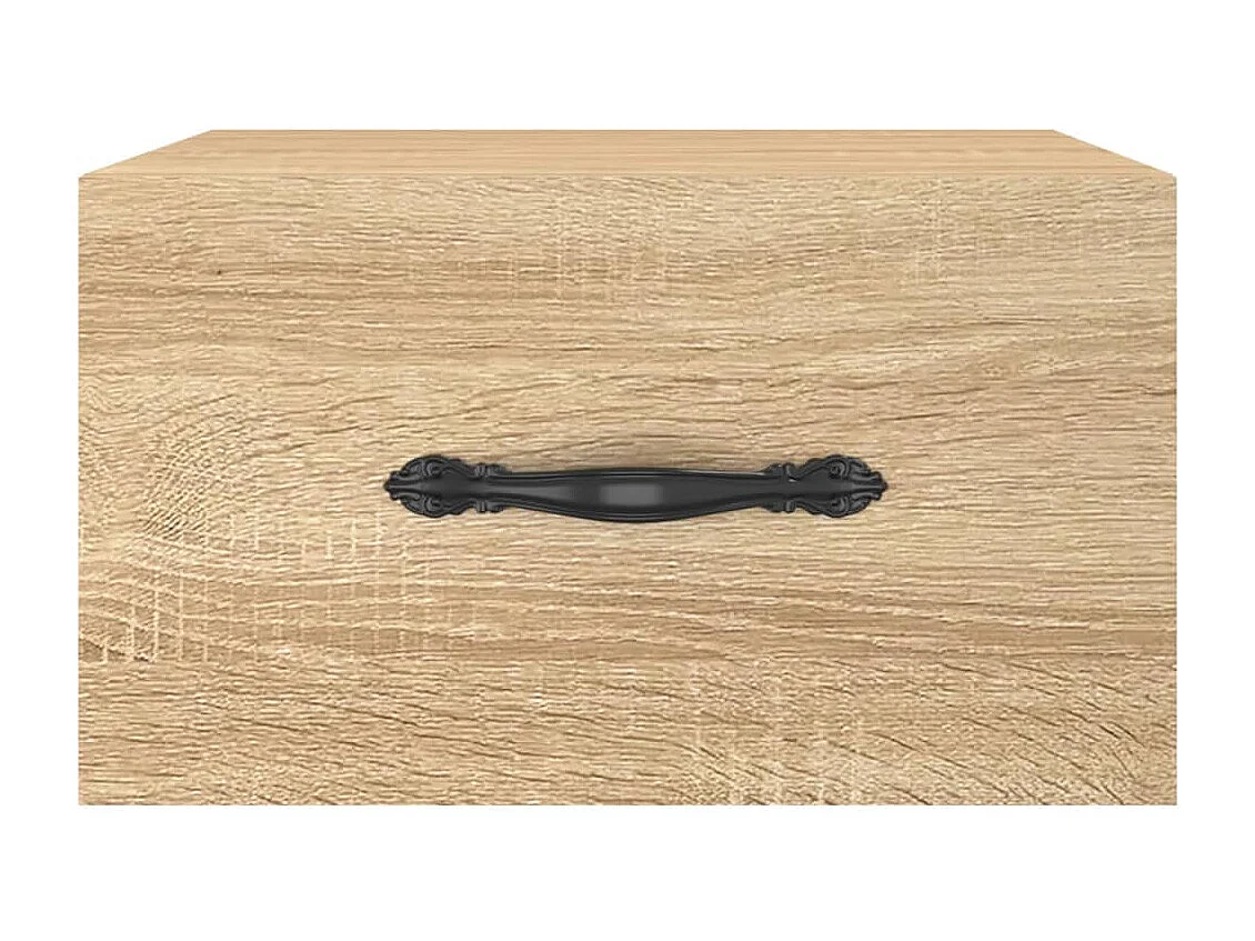 Carbon Hill  Table de chevet murale chêne sonoma 35x35x20 cm