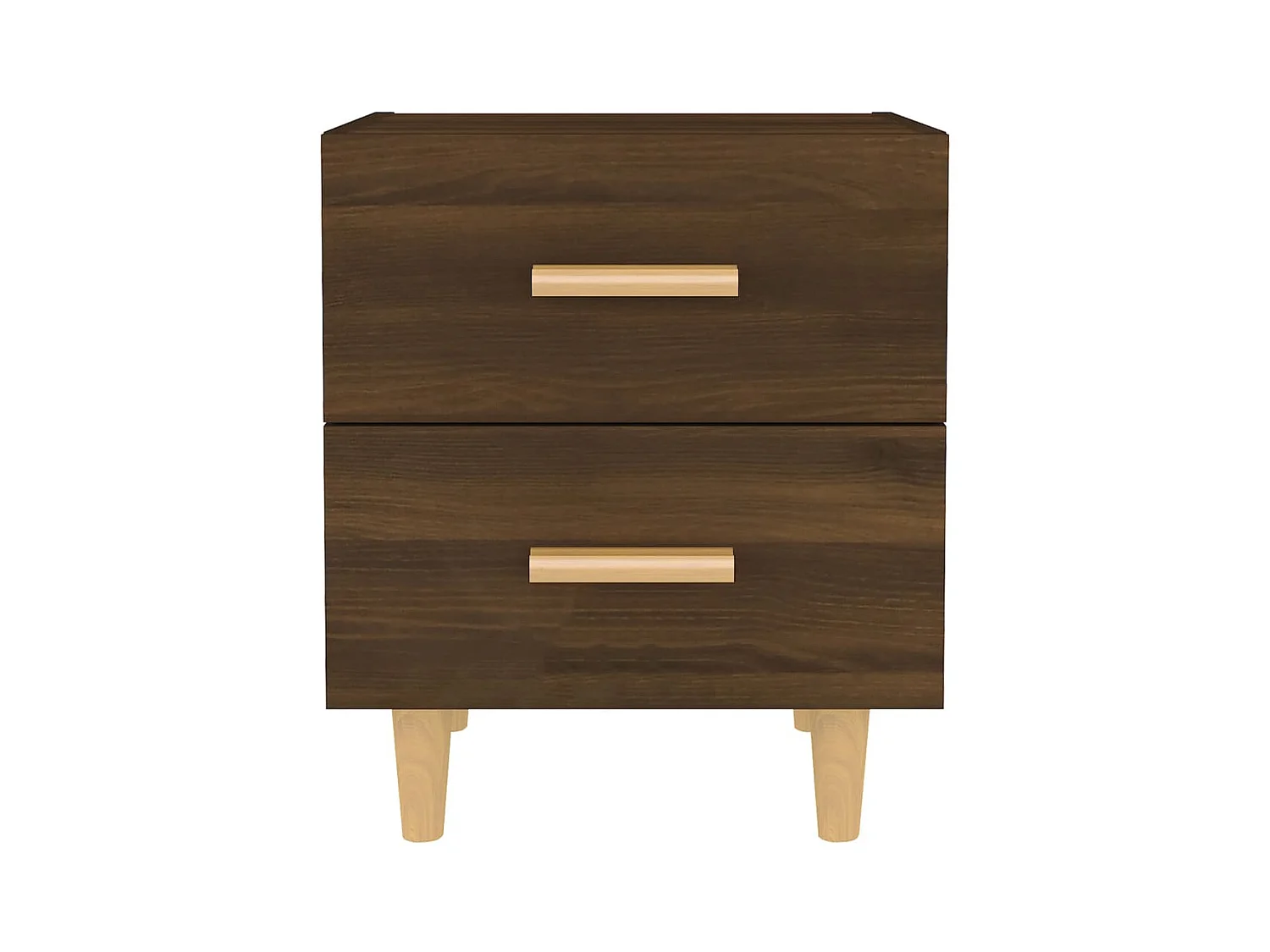 Ferrara  Tables de chevet 2 pcs Chêne marron 40x35x47,5 cm