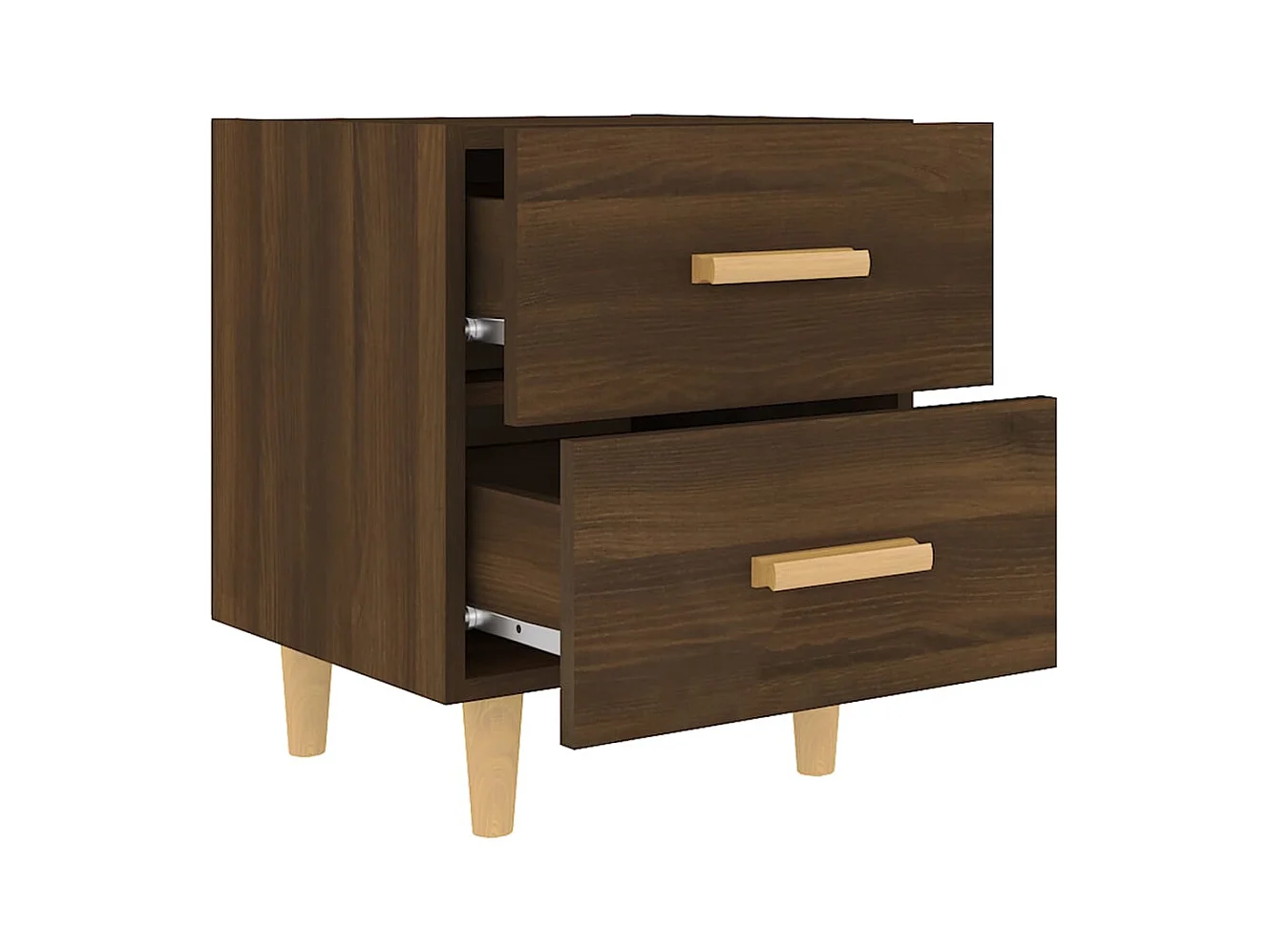 Ferrara  Tables de chevet 2 pcs Chêne marron 40x35x47,5 cm