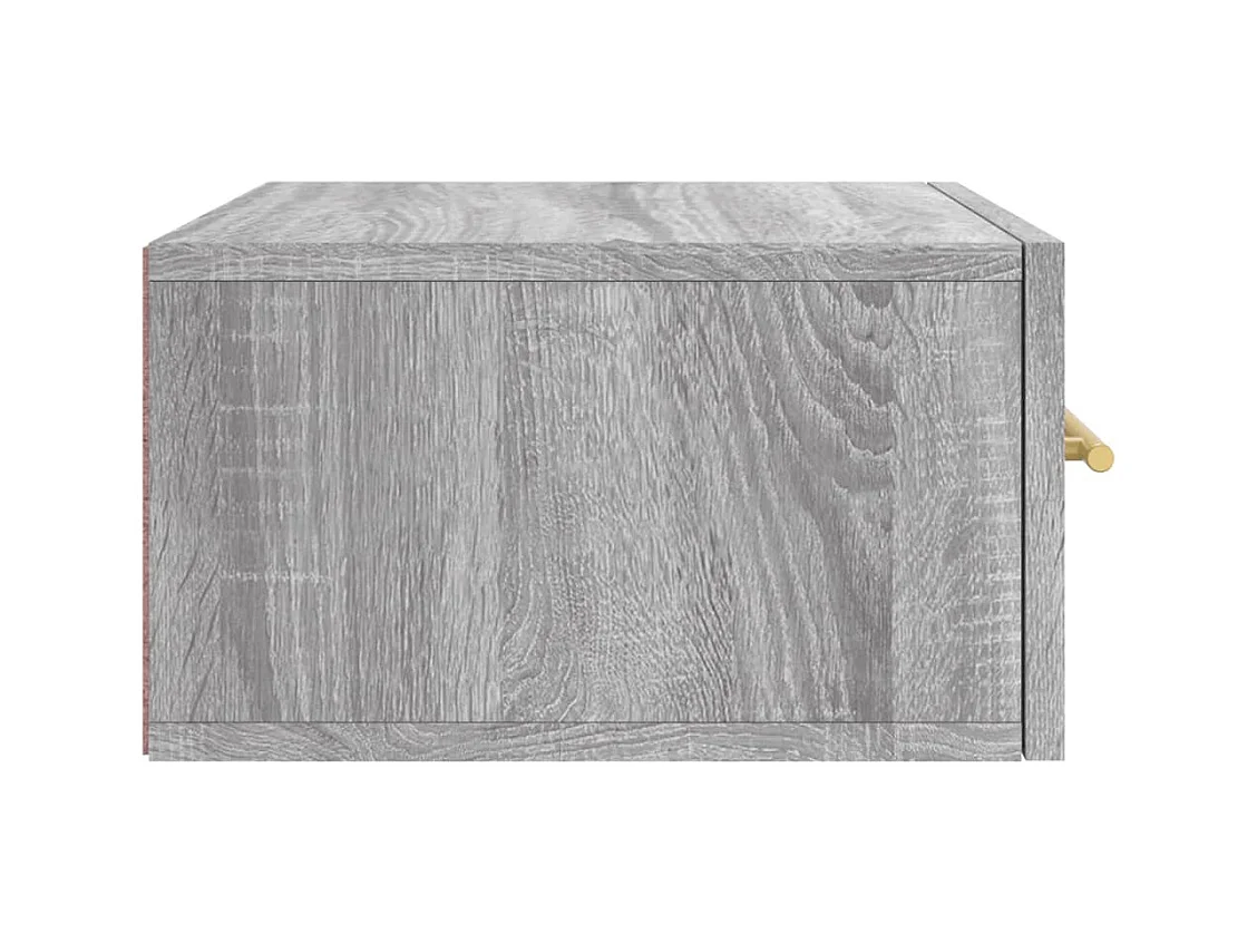 Nylo  Tables de chevet murales 2 pcs sonoma gris 35x35x20 cm