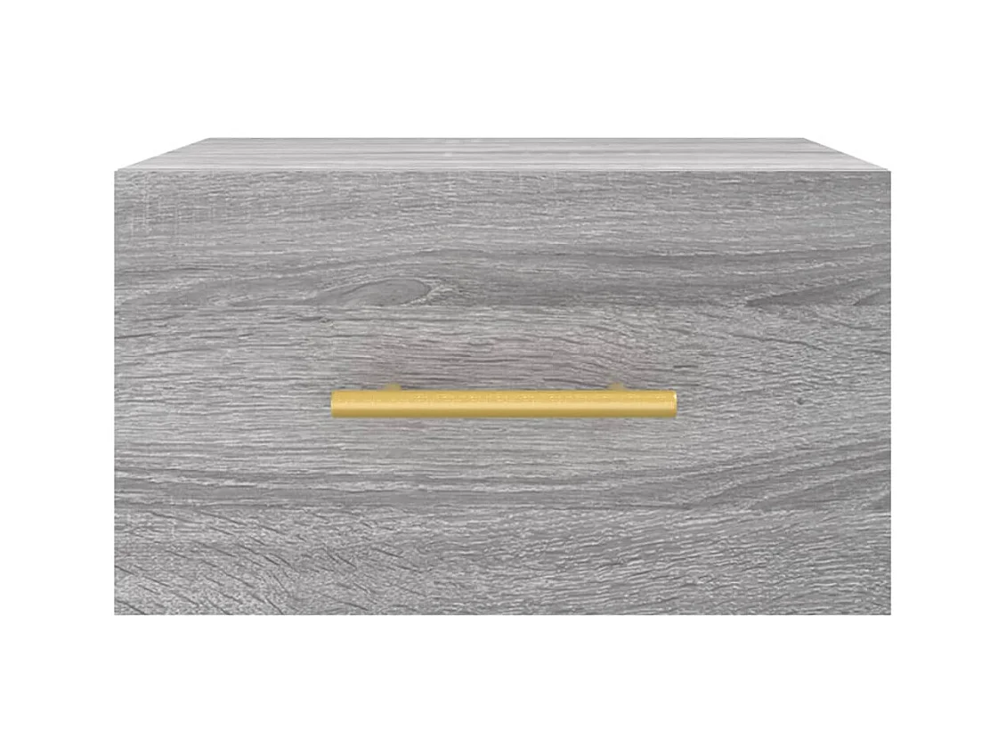 Nylo  Tables de chevet murales 2 pcs sonoma gris 35x35x20 cm