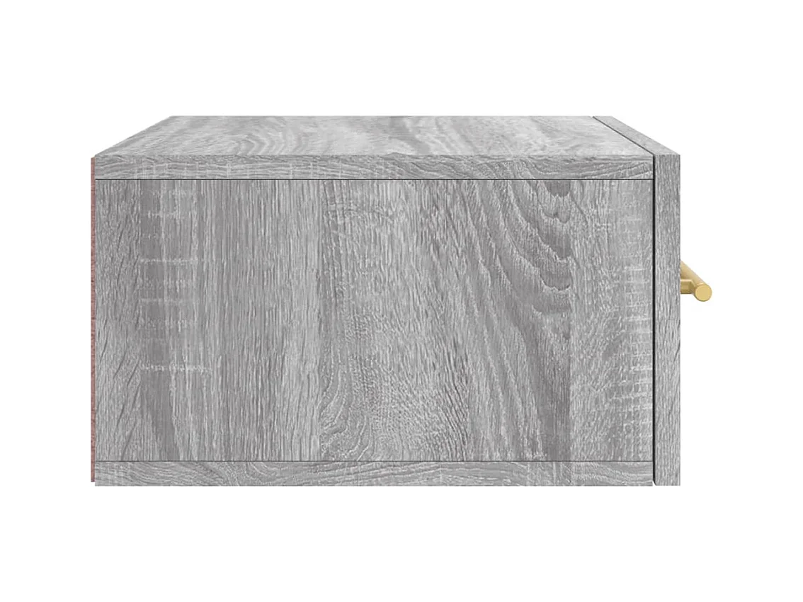 Nylo  Tables de chevet murales 2 pcs sonoma gris 35x35x20 cm