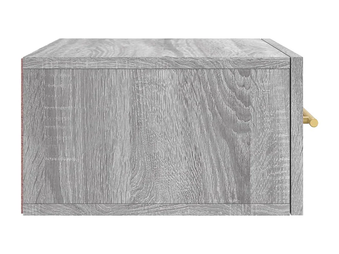 Nylo  Wand-Nachttische 2 Stk. Grau Sonoma 35x35x20 cm