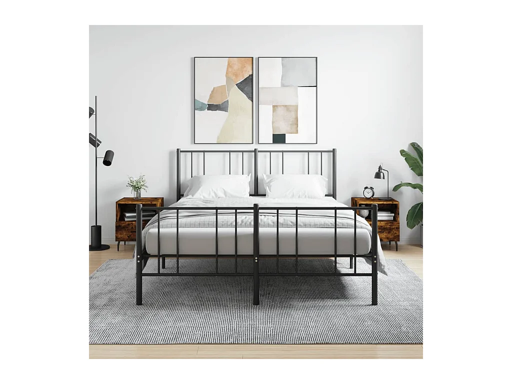 Conflans-Sainte-Honorine  Tables de chevet 2pcs chêne fumé 40x35x47,5cm bois d’ingénierie