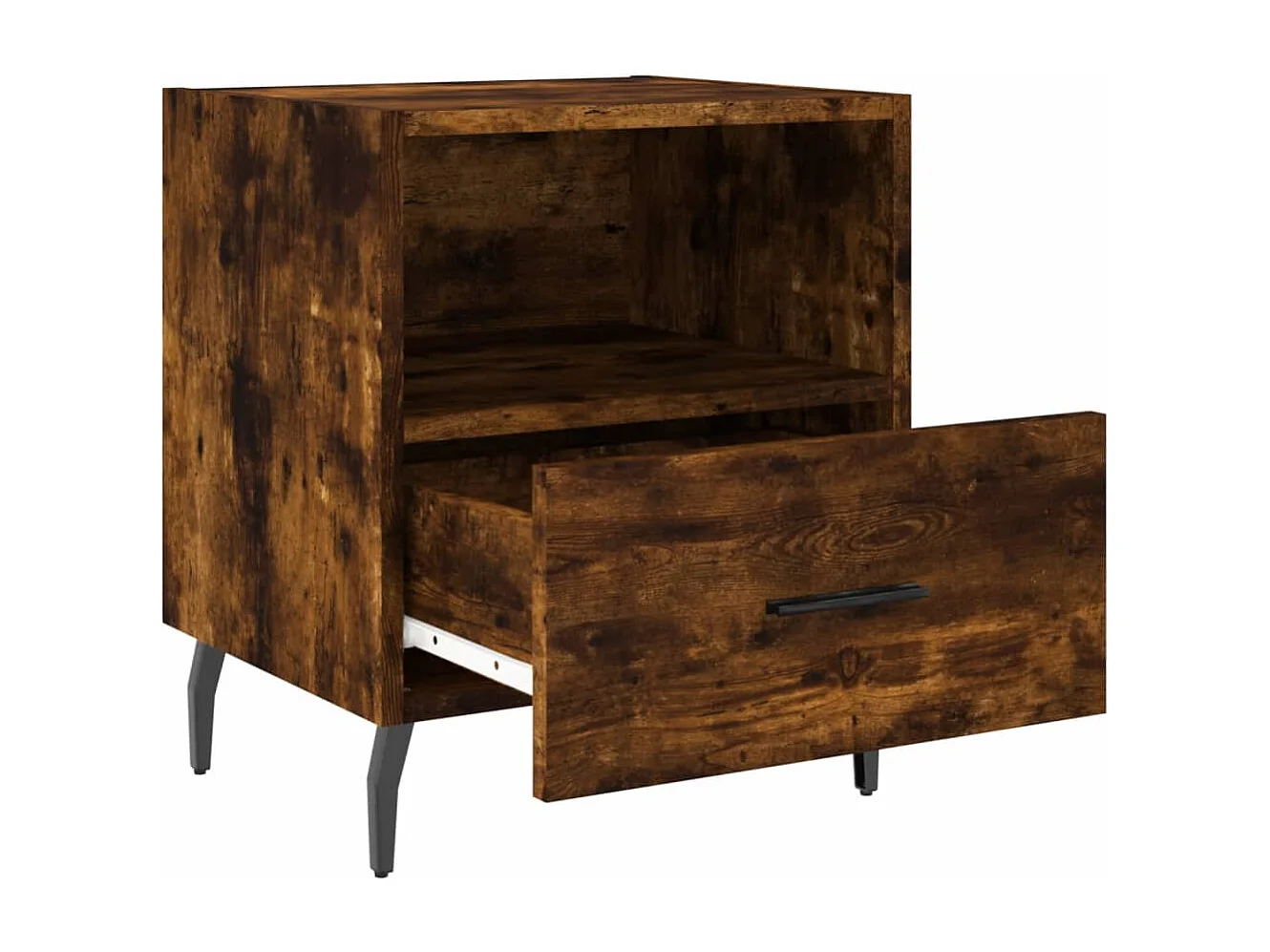 Conflans-Sainte-Honorine  Tables de chevet 2pcs chêne fumé 40x35x47,5cm bois d’ingénierie