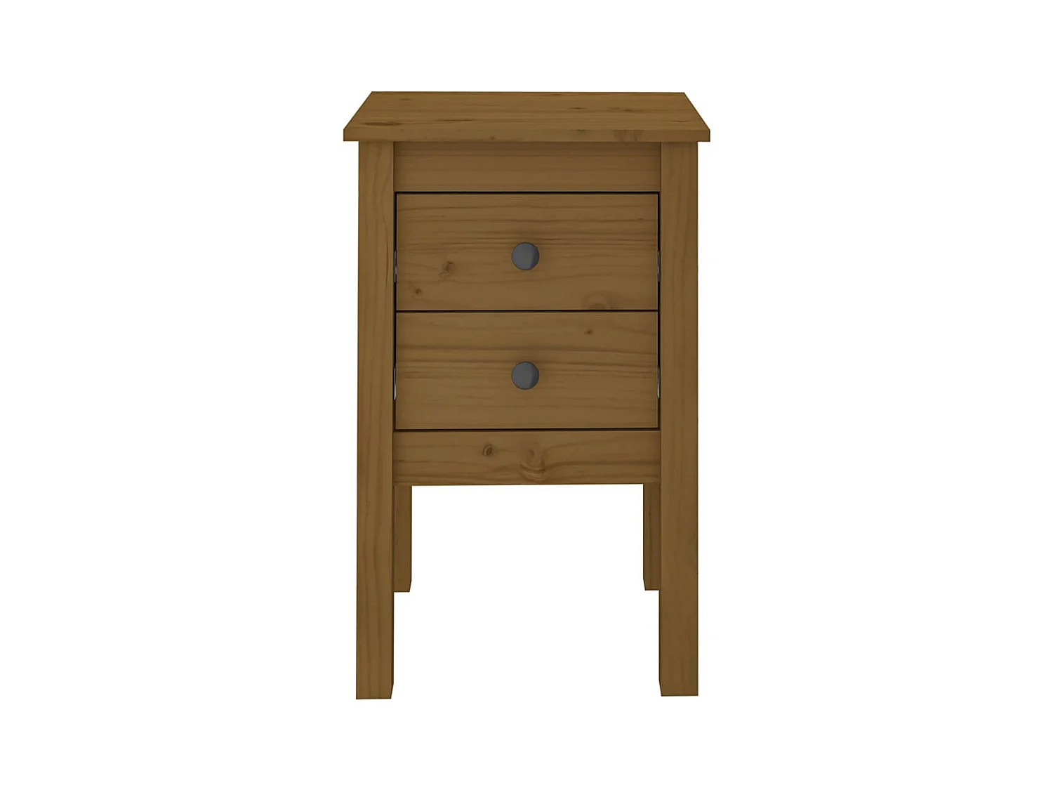 Kettering  Tables de chevet 2 pcs Marron miel 40x35x61,5 cm Pin solide