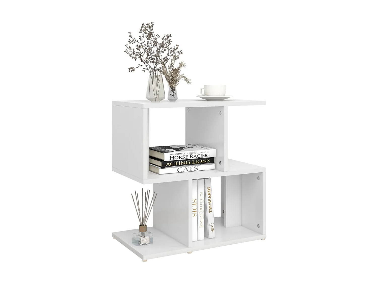 Kerwin  Tables de chevet 2 pcs blanc 50x30x51,5 cm bois d'ingénierie