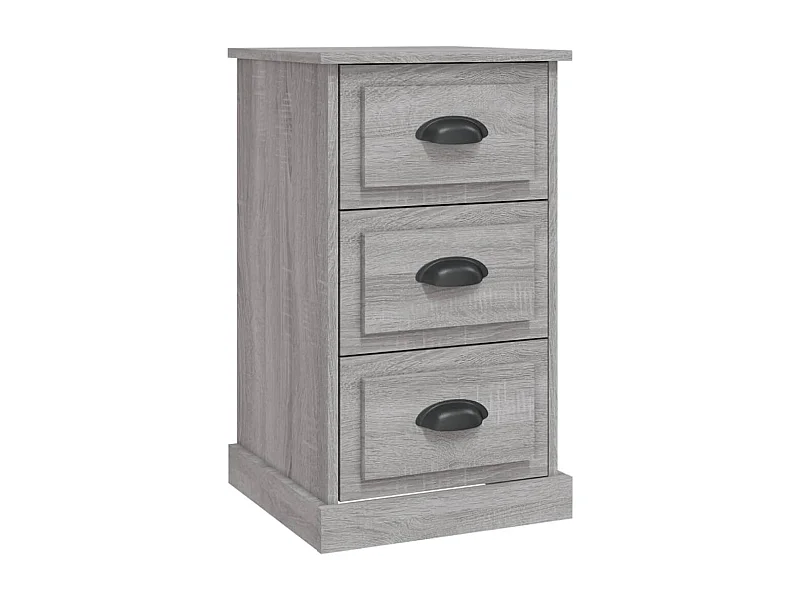 Inge  Nachtkastje 39x39x67 cm bewerkt hout grijs sonoma eikenkleurig