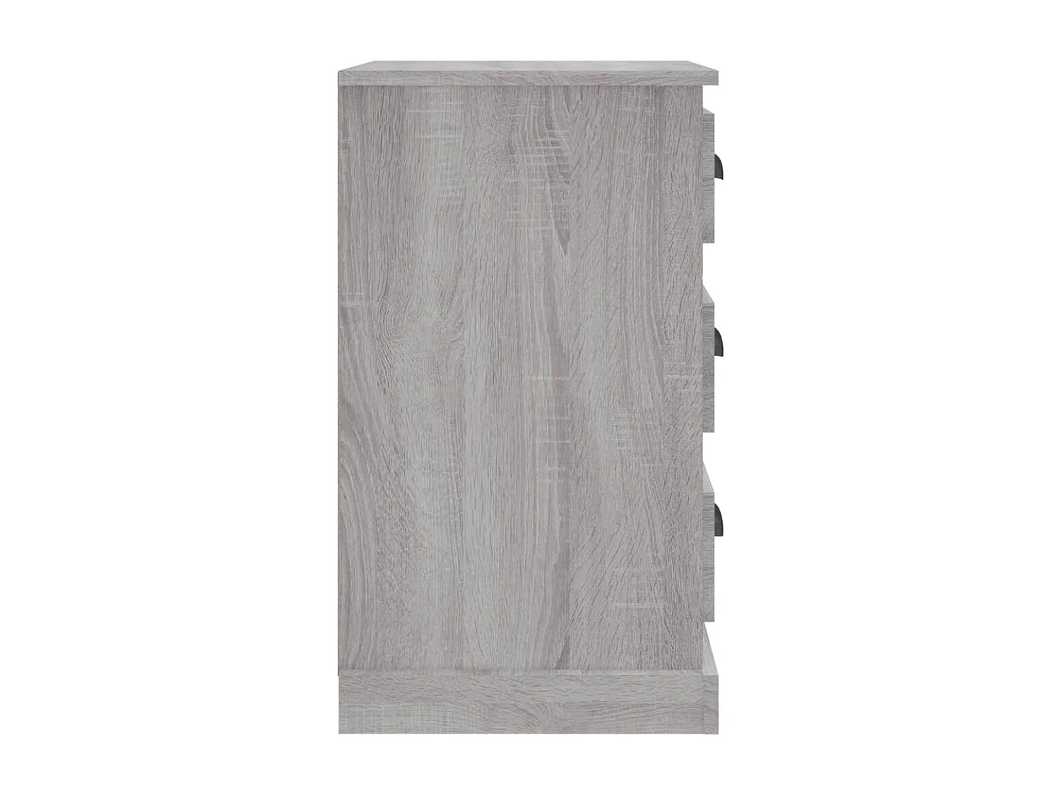 Inge  Table de chevet sonoma gris 39x39x67 cm bois d'ingénierie