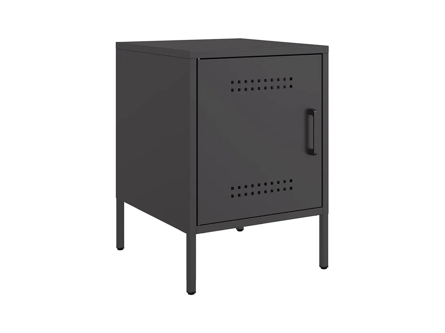 Adam Scott  Tables de chevet 2 pcs noir 36x39x50,5 cm acier