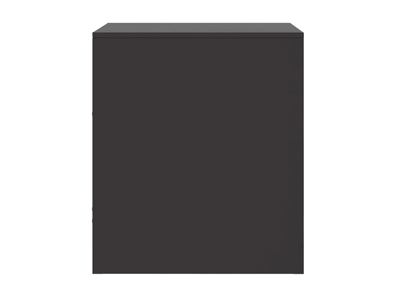 Elthor  Table de chevet noir 34,5x39x44 cm acier