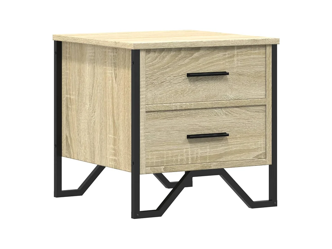 Hanne  Table de chevet chêne sonoma 40x41x40 cm bois d'ingénierie