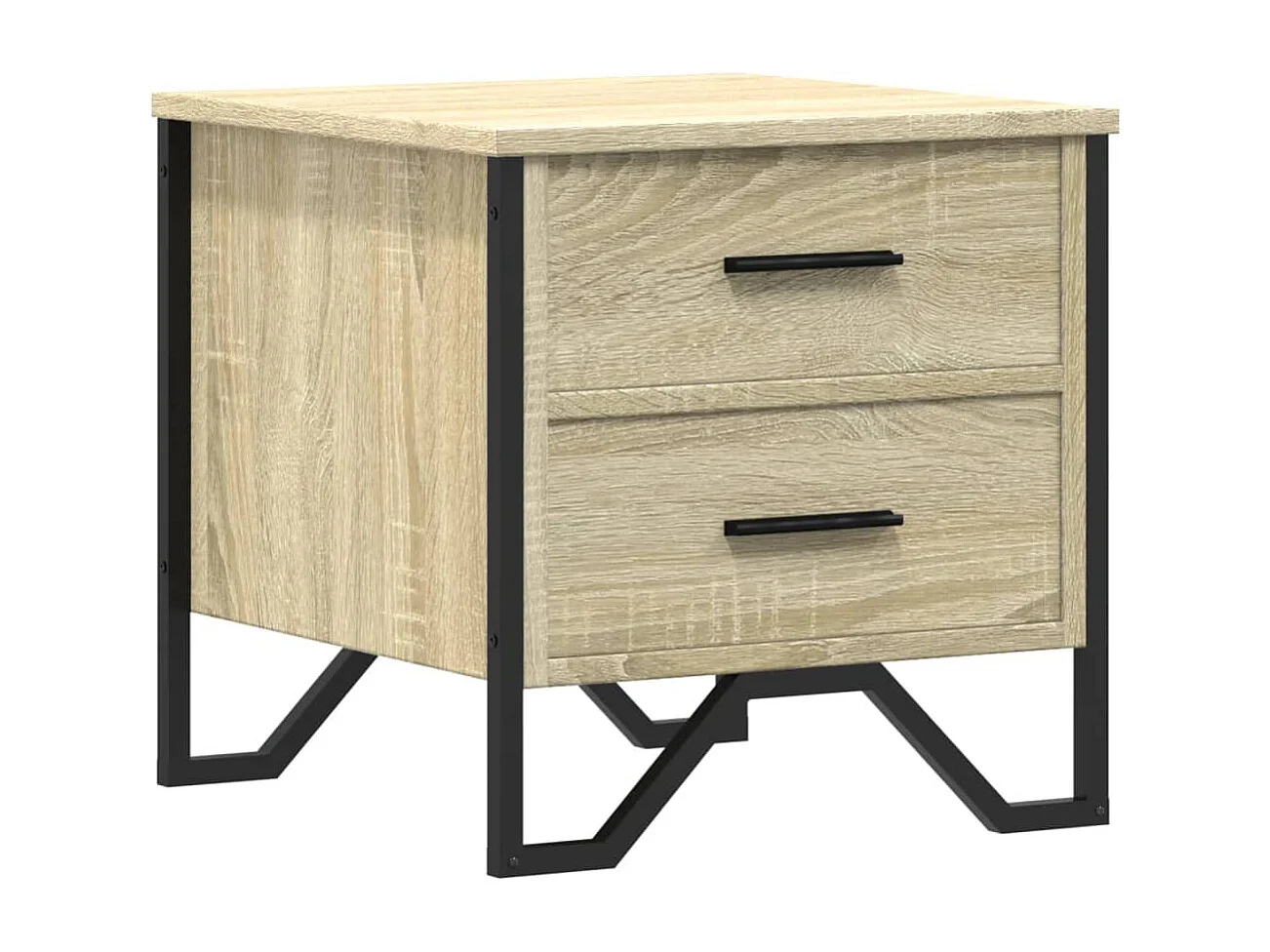Hanne  Table de chevet chêne sonoma 40x41x40 cm bois d'ingénierie