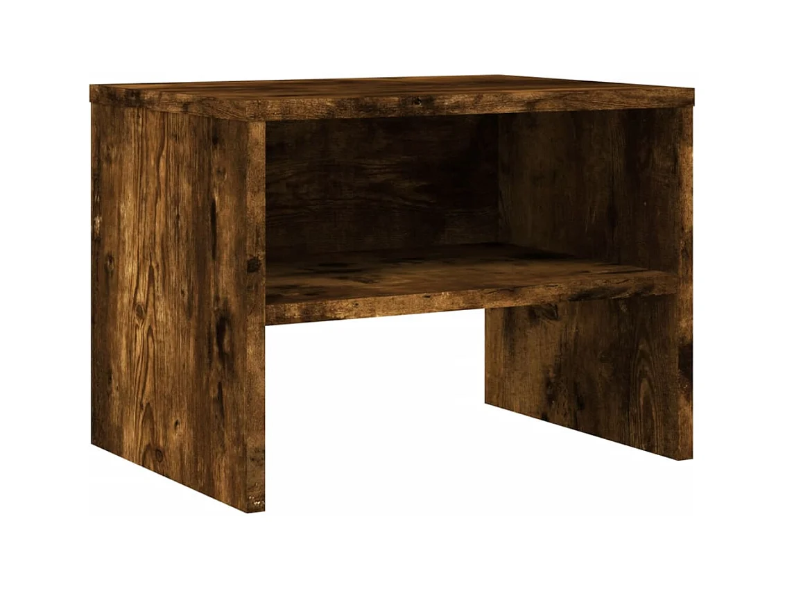 De Witt  Table de chevet Chêne fumé 40x30x30 cm Bois d'ingénierie
