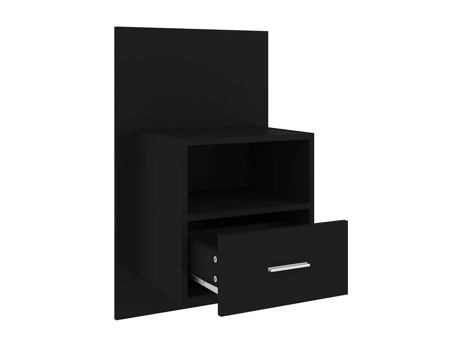 Bella Marie  Comodini a Parete 2 pz Neri