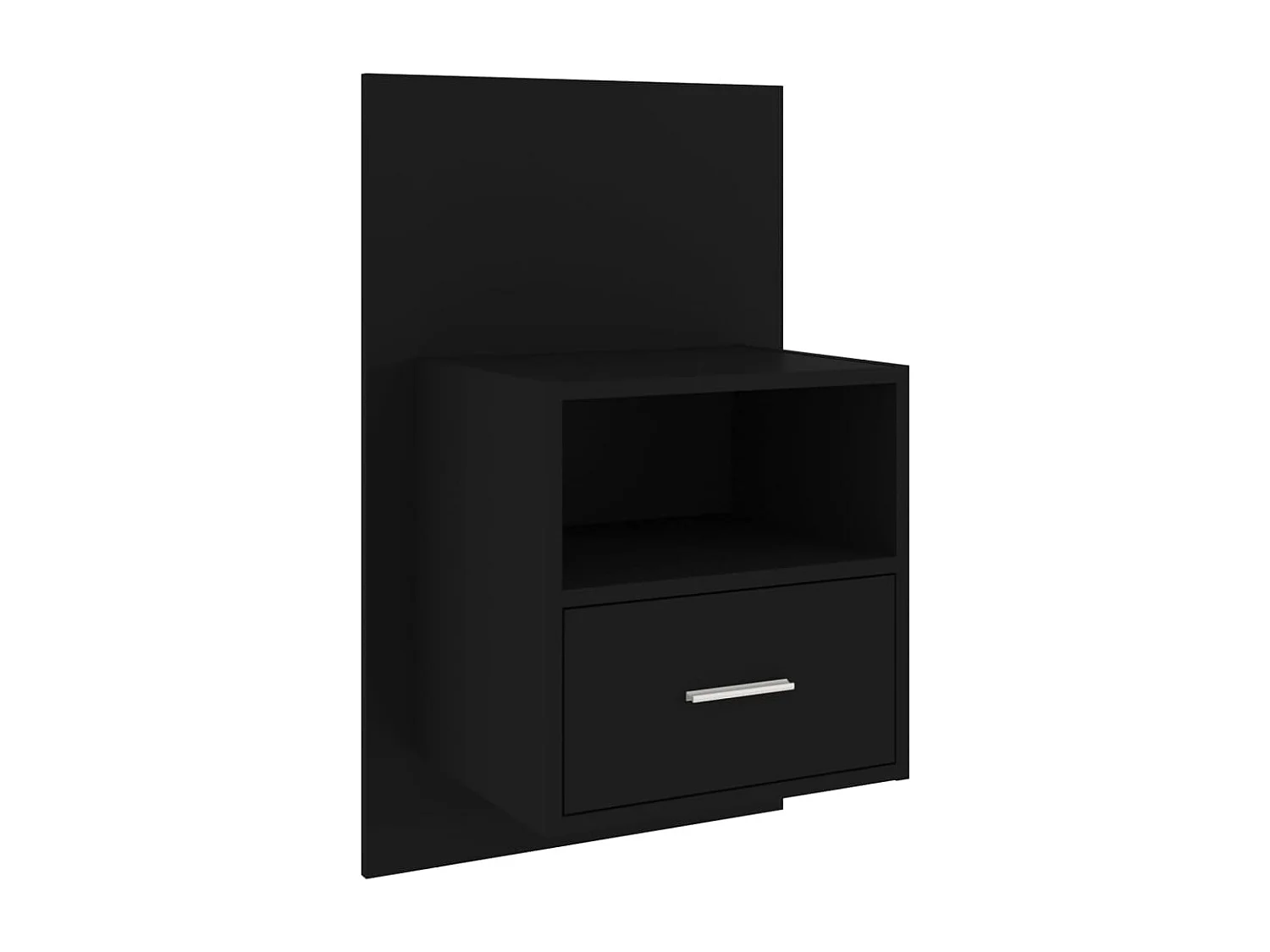 Bella Marie  Comodini a Parete 2 pz Neri