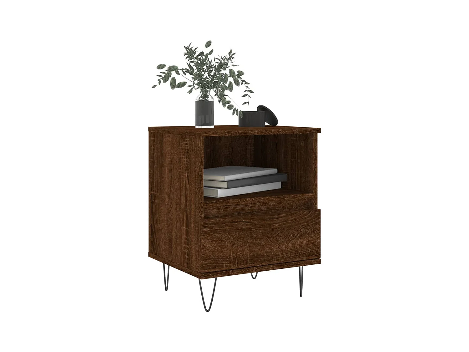 Hulst  Tables de chevet 2 pcs chêne marron 40x35x50 cm bois ingénierie