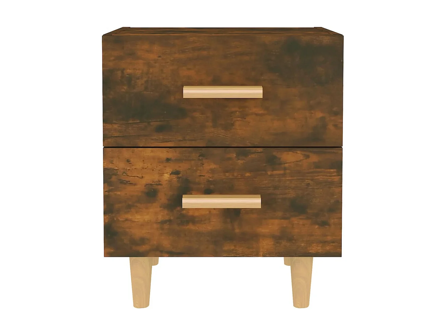 Ferrara  Tables de chevet 2 pcs Chêne fumé 40x35x47,5 cm