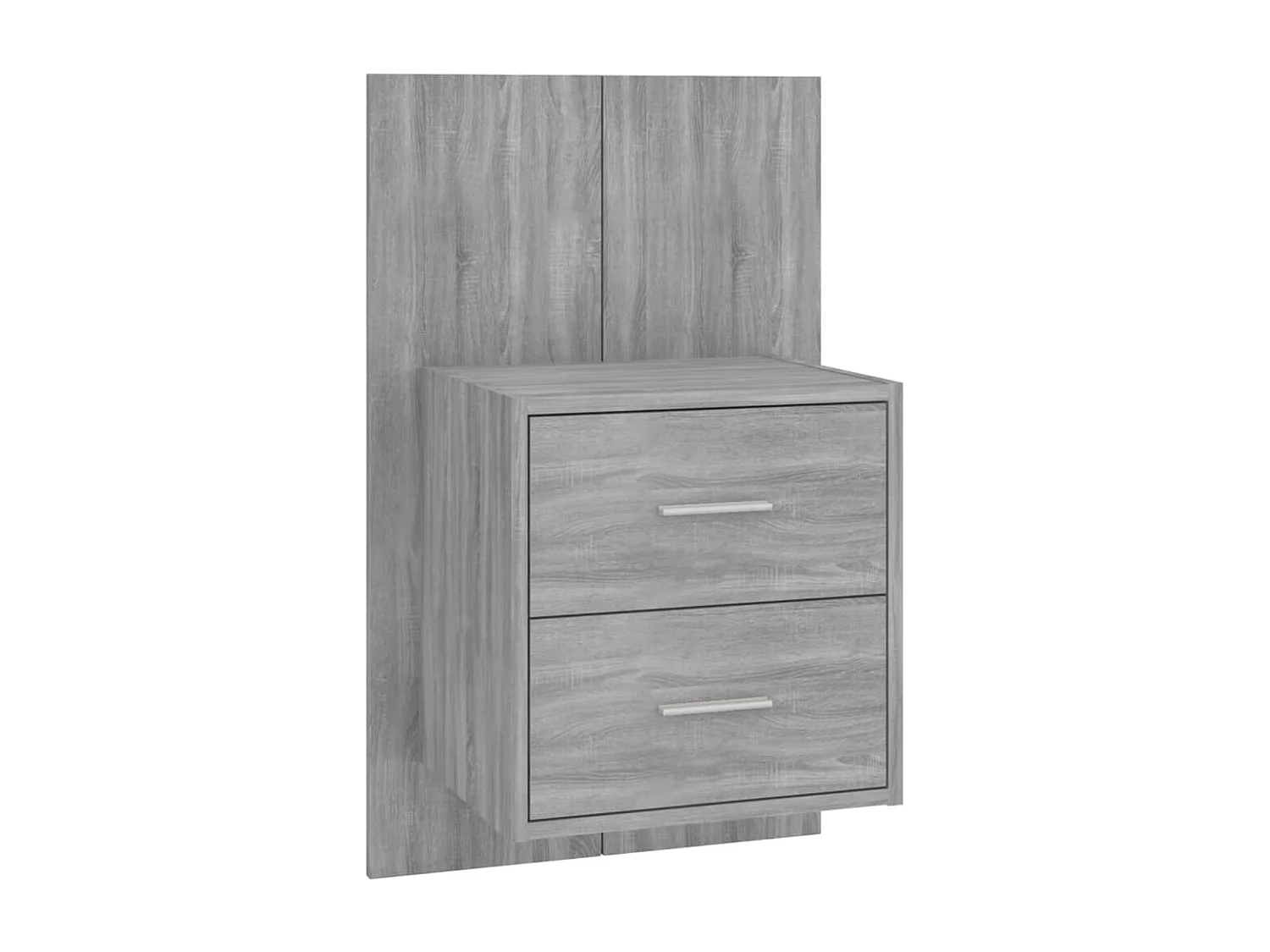 Gouda  Tables de chevet murales 2 pcs Sonoma gris