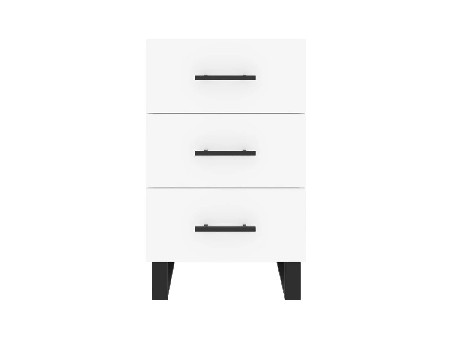 Eilven  Table de chevet blanc 40x40x66 cm bois d'ingénierie