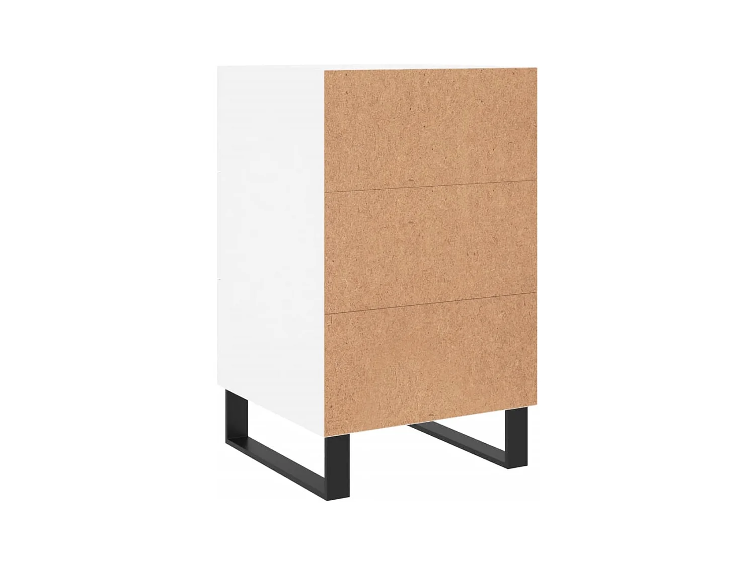 Eilven  Table de chevet blanc 40x40x66 cm bois d'ingénierie