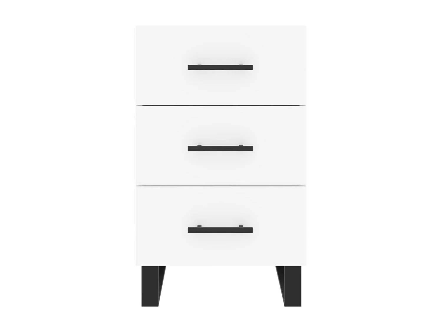 Eilven  Table de chevet blanc 40x40x66 cm bois d'ingénierie