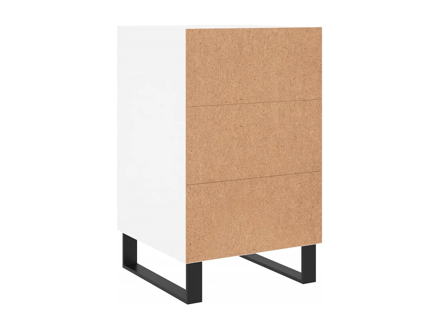 Eilven  Table de chevet blanc 40x40x66 cm bois d'ingénierie