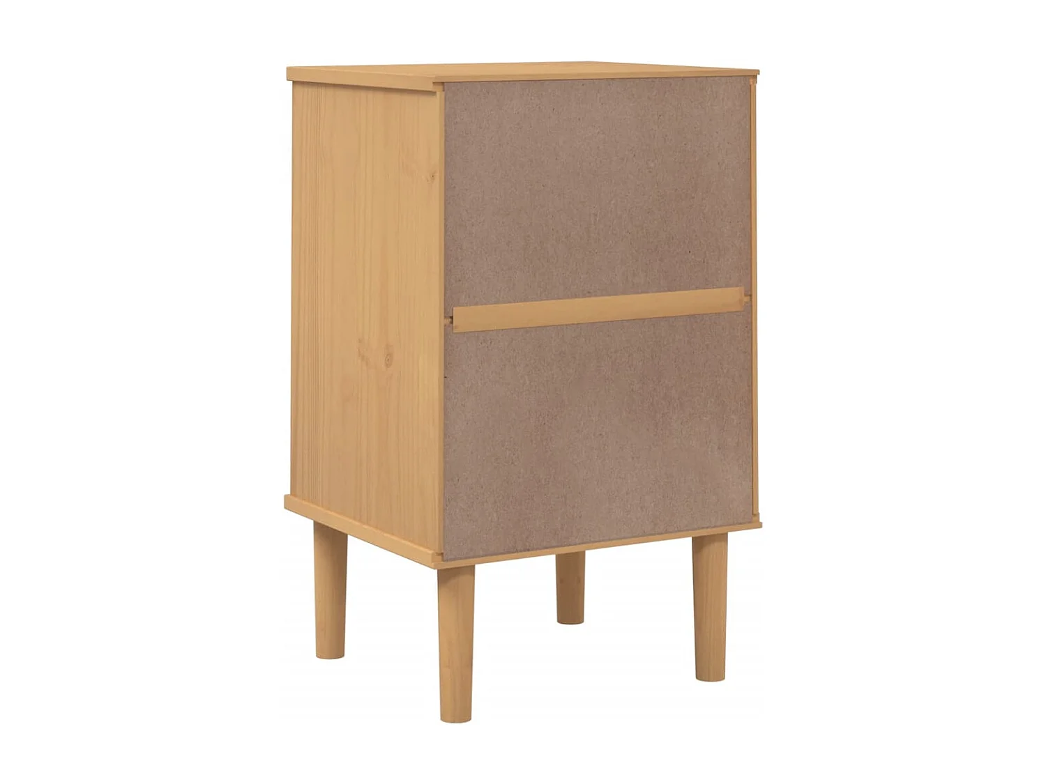 Narvik  Comodino SENJA Aspetto Rattan Marrone 40x35x65 cm in Legno Pino