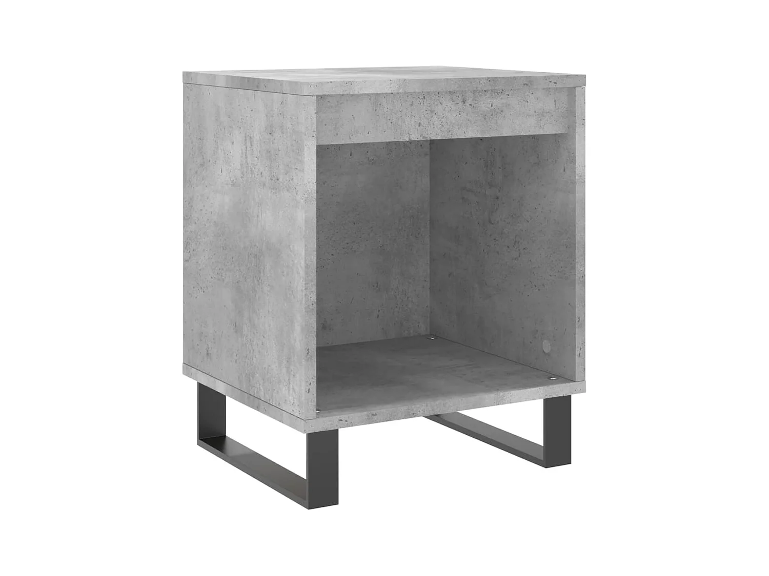 Orlando  Tables de chevet 2 pcs gris béton 40x35x50 cm bois d’ingénierie