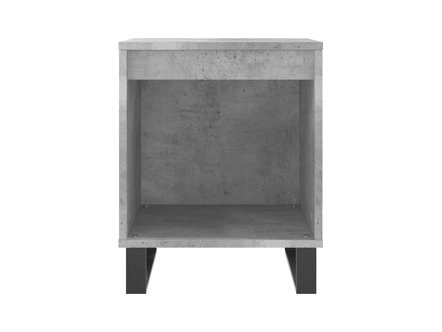 Orlando  Tables de chevet 2 pcs gris béton 40x35x50 cm bois d’ingénierie