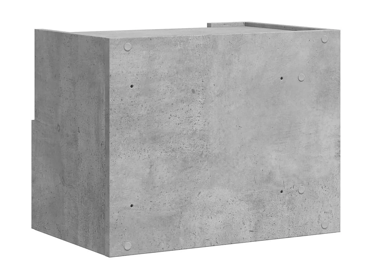 Sun City Center  Tables de chevet murales 2 pcs gris béton 45x30x35 cm