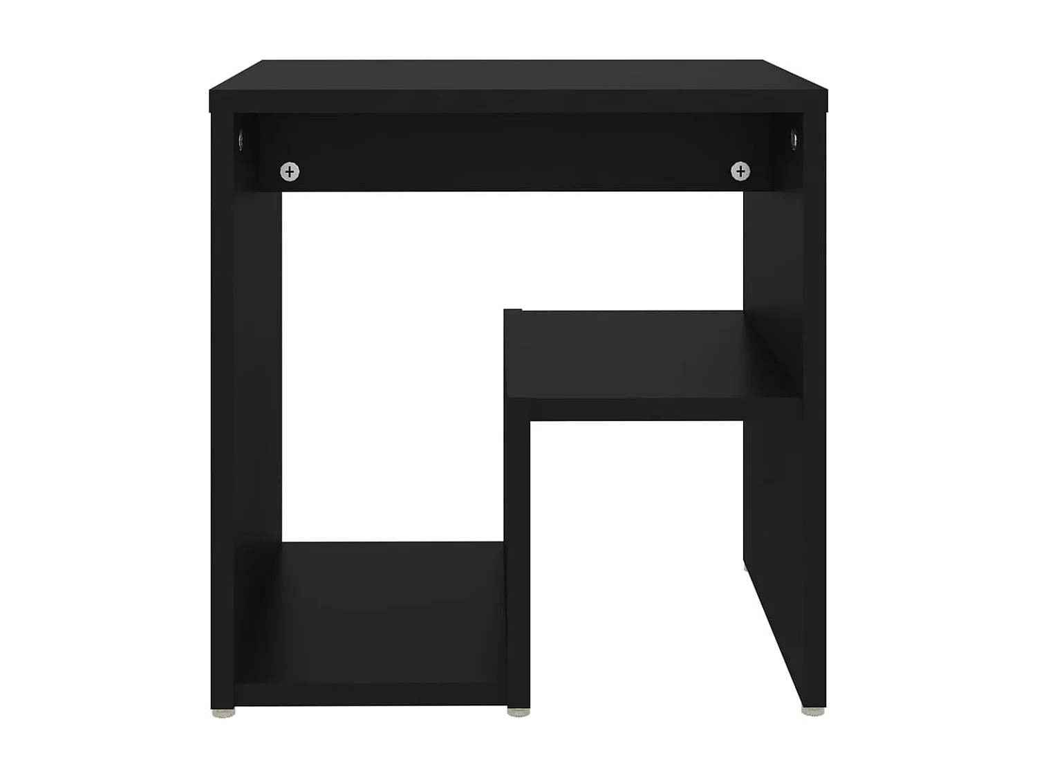 Ouderkerk aan den IJssel  Tables de chevet 2 pcs noir 40x30x40 cm bois d'ingénierie