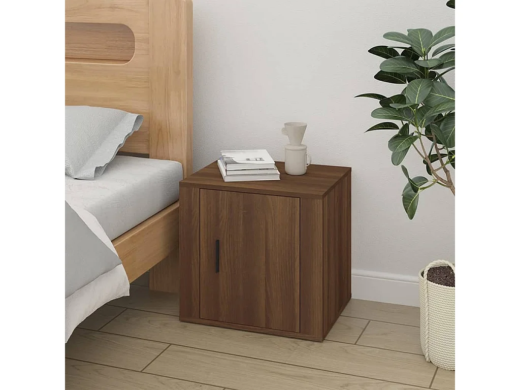 Quinty  Tables de chevet 2 pcs Chêne marron 50x39x47 cm