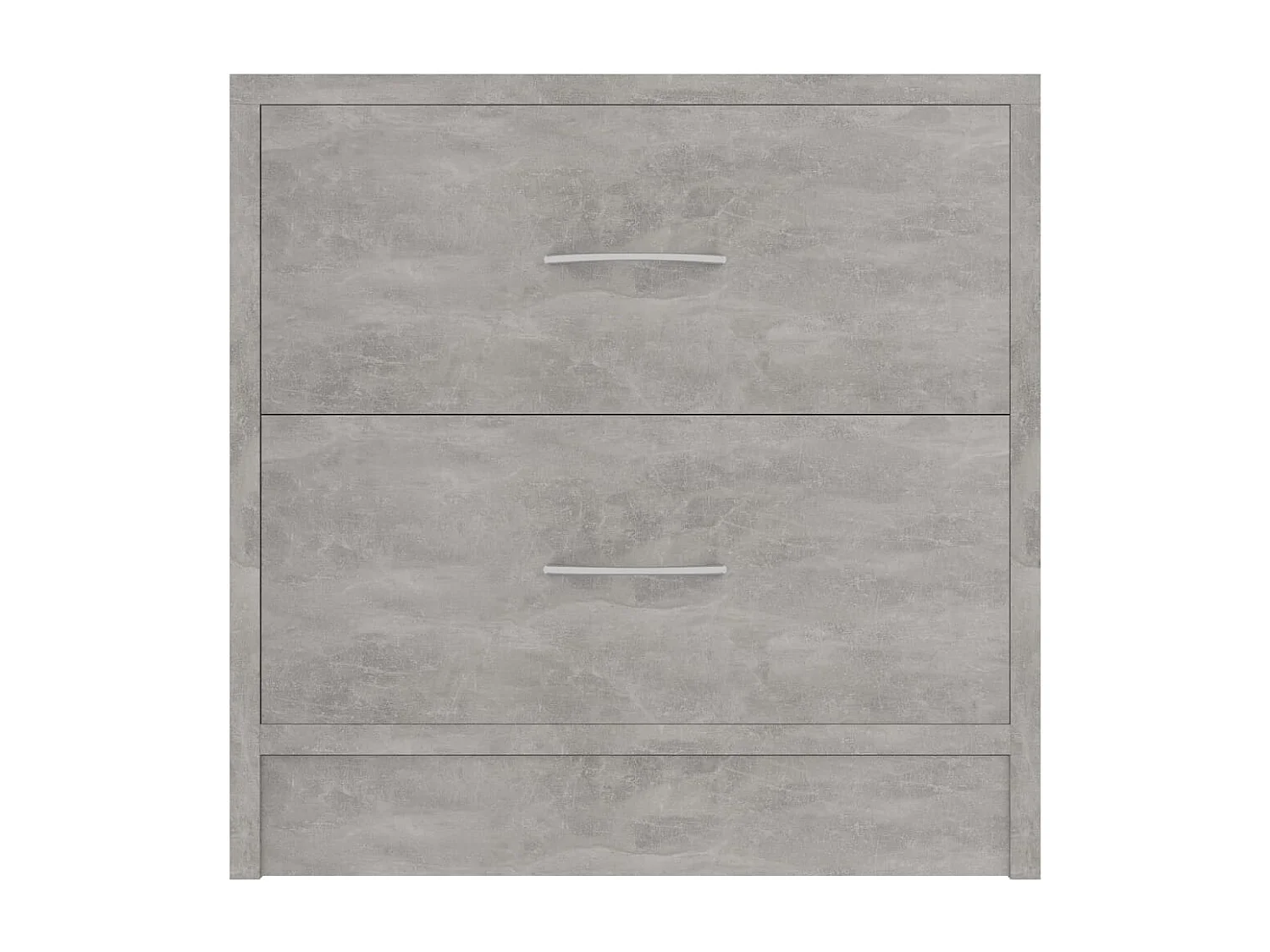 Wytse  Tables de chevet 2 pcs Gris béton 40x30x40 cm Bois d'ingénierie