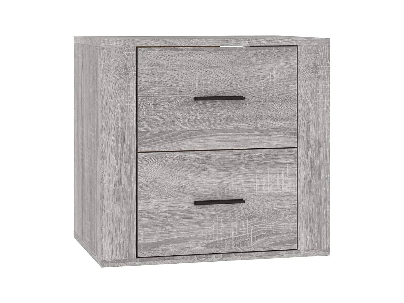 Goshen  Table de chevet murale Sonoma gris 50x36x47 cm