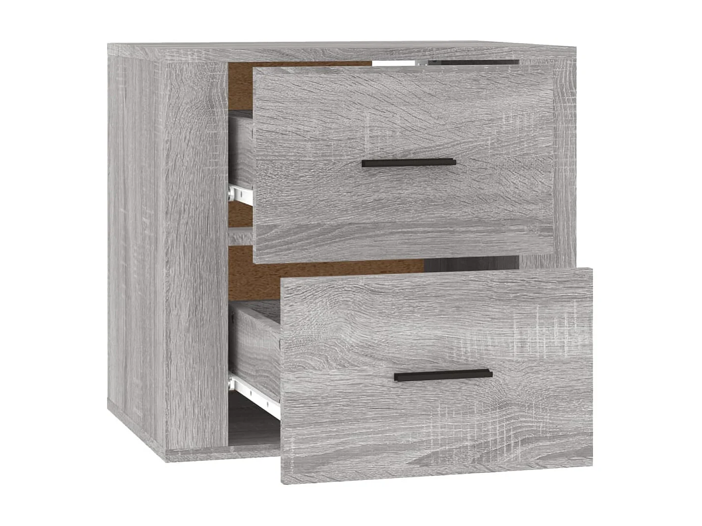 Goshen  Table de chevet murale Sonoma gris 50x36x47 cm