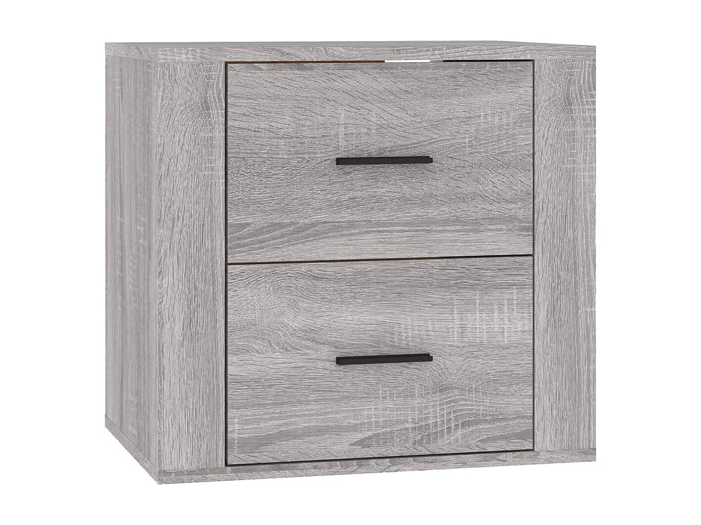 Goshen  Table de chevet murale Sonoma gris 50x36x47 cm