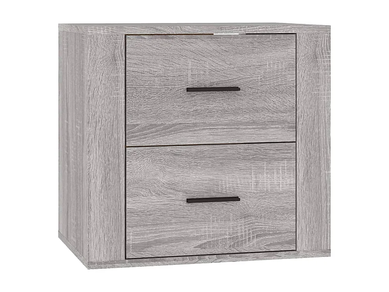 Goshen  Table de chevet murale Sonoma gris 50x36x47 cm
