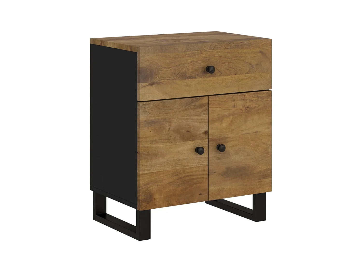 Bondy  Table de chevet 50x33x60 cm Bois de manguier et d'ingénierie