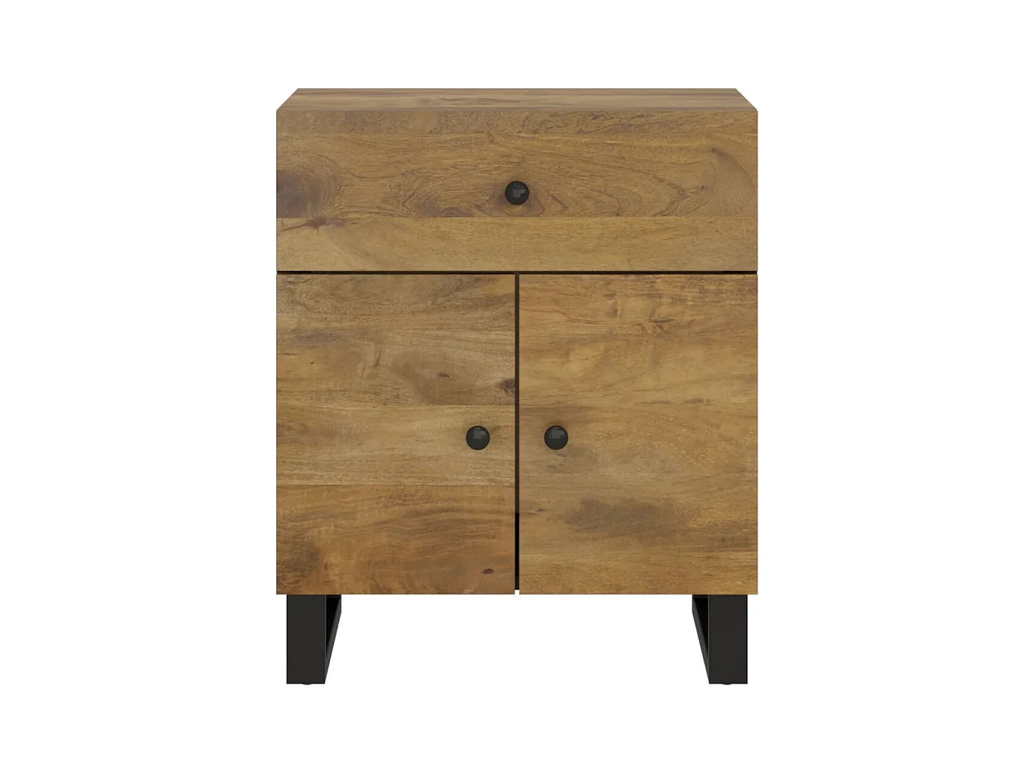 Bondy  Table de chevet 50x33x60 cm Bois de manguier et d'ingénierie