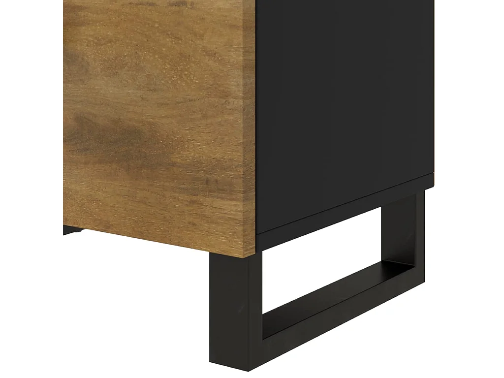 Bondy  Table de chevet 50x33x60 cm Bois de manguier et d'ingénierie