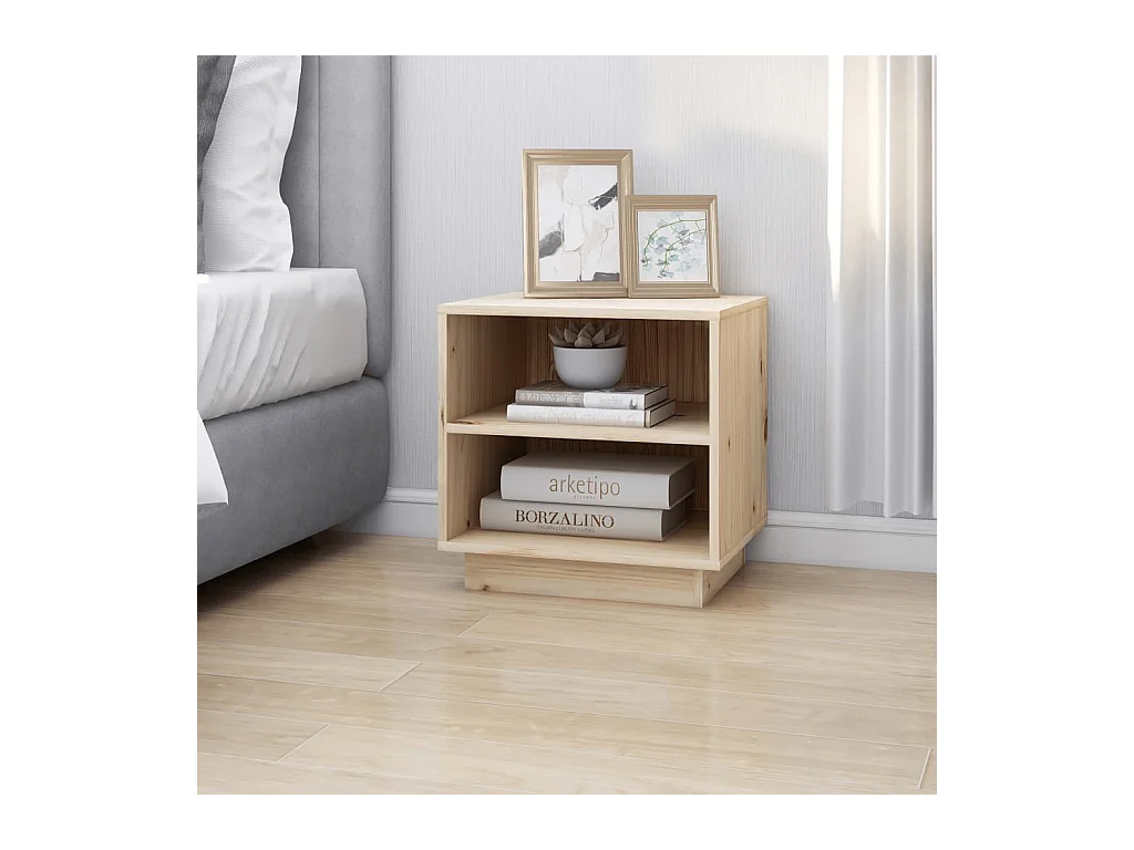 Decatur  Tables de chevet 2 pcs 40x34x40 cm Bois de pin solide