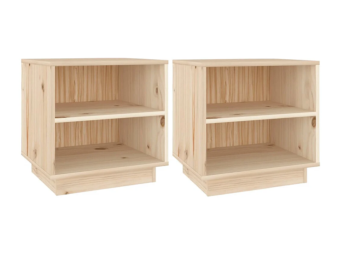 Decatur  Tables de chevet 2 pcs 40x34x40 cm Bois de pin solide