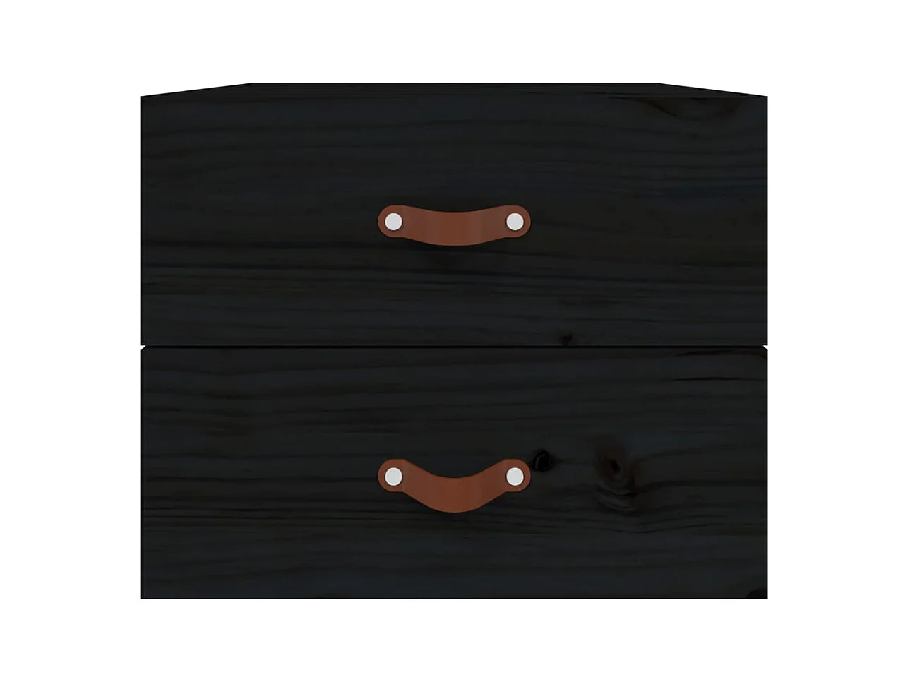 Elmont  Tables de chevet murales 2 pcs Noir 50x36x40 cm