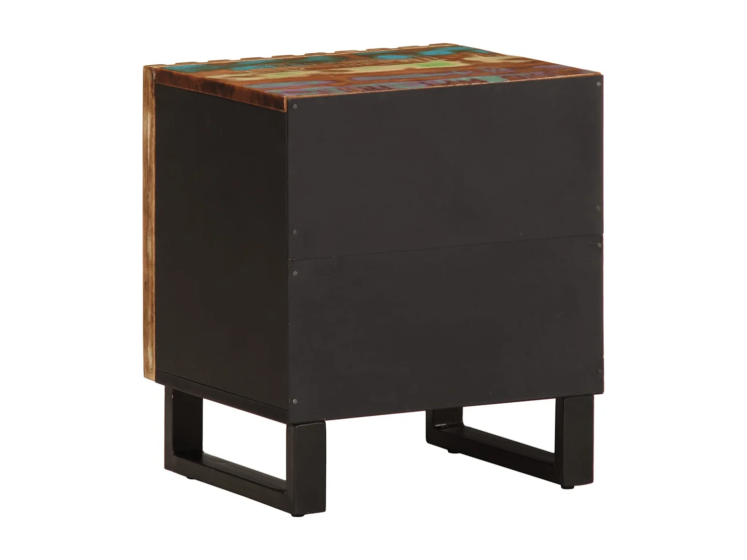 Bryral  Table de chevet 40x34x46 cm bois massif de récupération