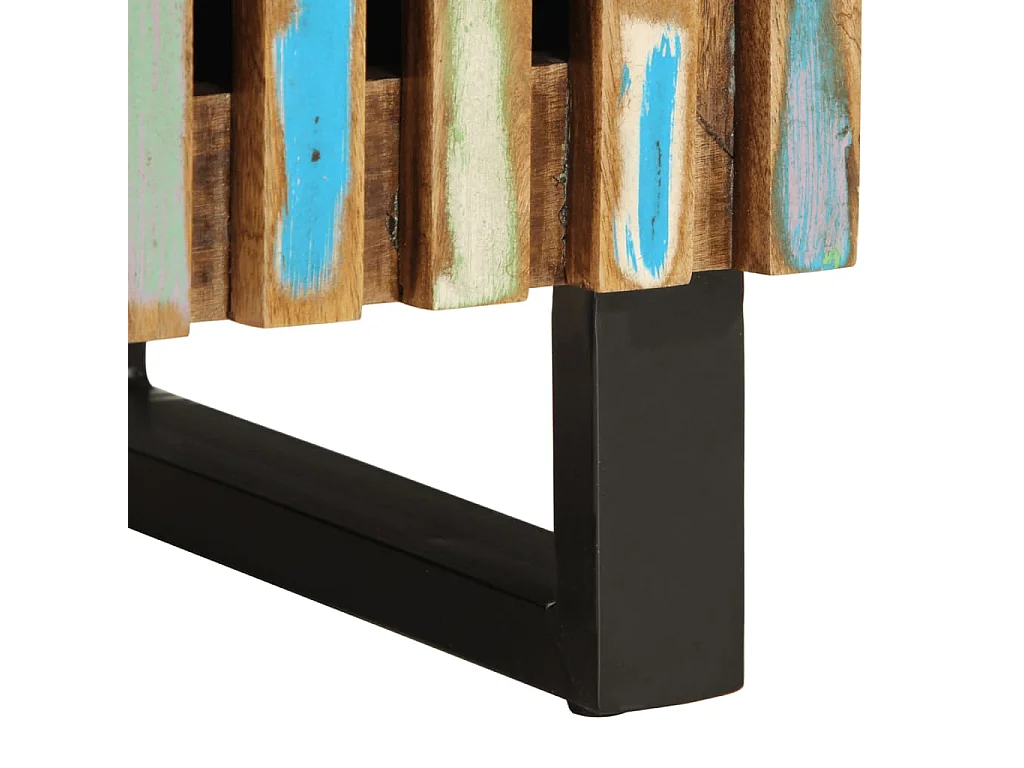 Bryral  Table de chevet 40x34x46 cm bois massif de récupération